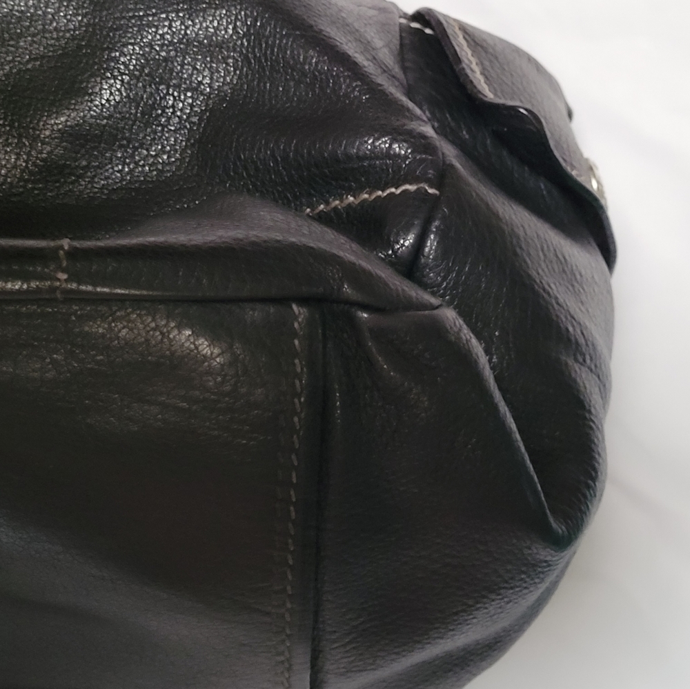 PRADA Vitello Daino Black Leather Shoulder Bag - Picture 11 of 12